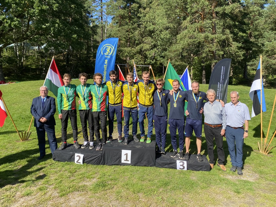 Herrarnas prispall med Sverige på bronsplats