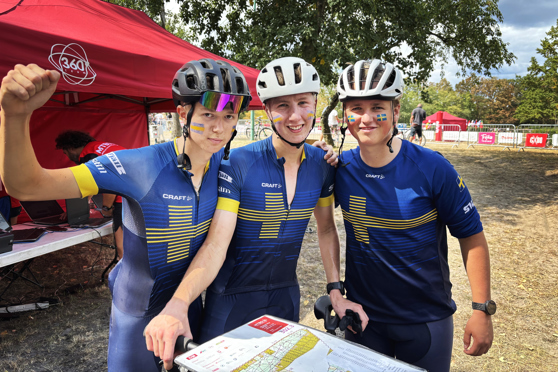 Joel Holmgård, Arvid Svensson och Melvin Löfgren tog stafettbrons.