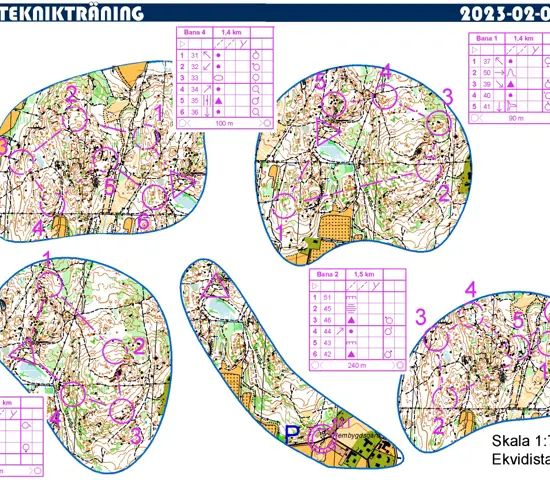 Skändlaberget Slingor 230202 Förhandsvisning