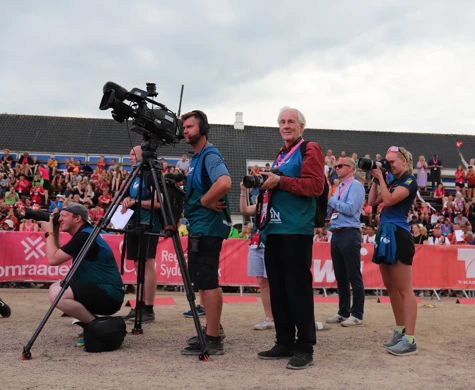 Media under orienterings-VM i Danmark sommaren 2022.