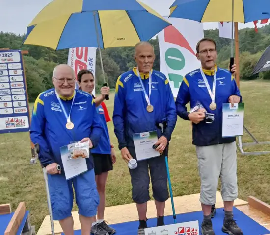 Bronslaget. Från vänster: Ola Jansson, Rolf Karlsson och Michael Johansson.
