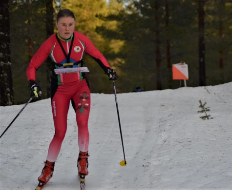 Frida Sandberg vann klart på sprinten i Sjusjön på lördagen.