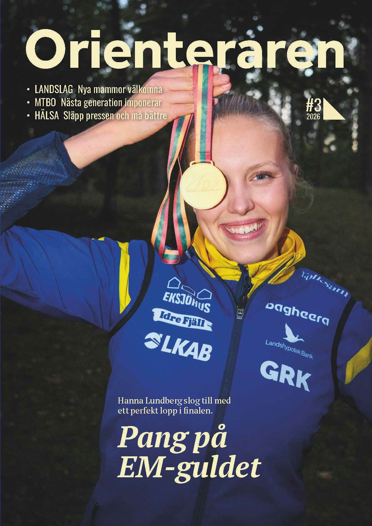 Hanna Lundberg pryder omslaget av senaste Orienteraren