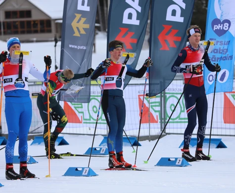 Innan start stafett skidorientering