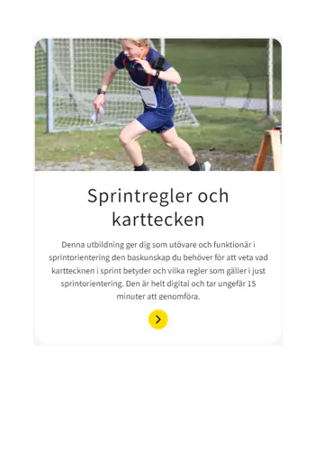 221122 Skärmbild Utbildningsportalen Kursexempel Svenskaorienteringsförbundet V2