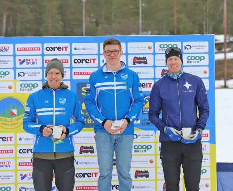 Topptrion i H21. Från vänster: Andrei Lamov, Jonatan Ståhl och Gustav Nordström.