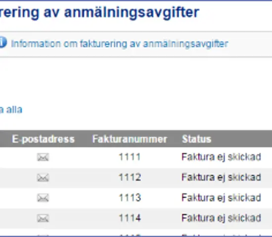 Ny fakturatjänst för arrangörer i Eventor