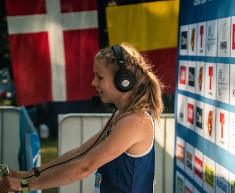 Sara intervjuad av SVT efter världscupen i sprintstafett i Tjeckien 2023