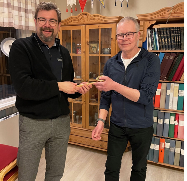 Årsmöte 2026 överlämnande av ordförandeklubban