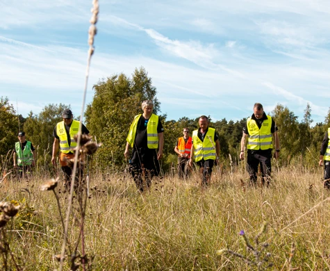 Missing People på ett fält