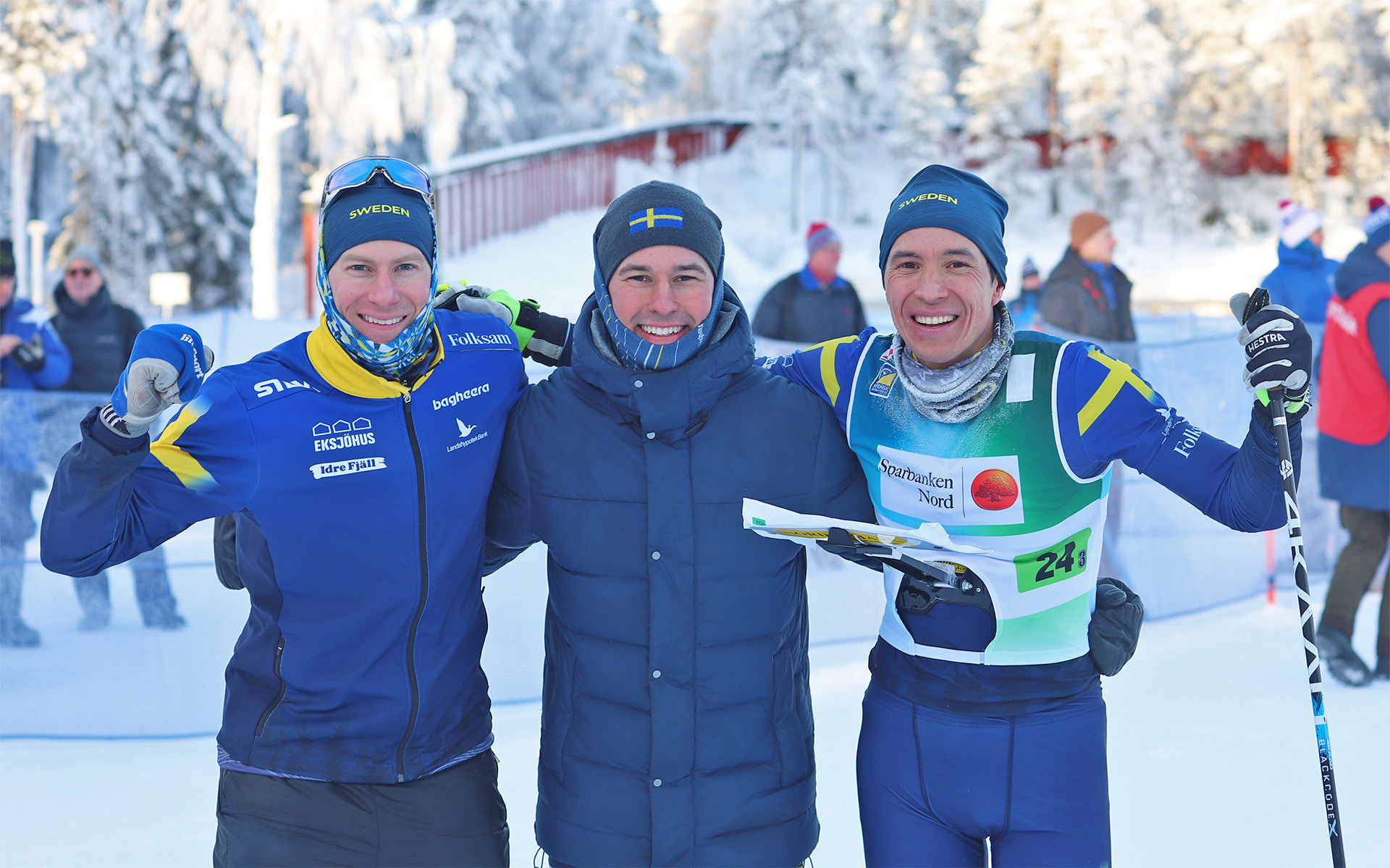 Gustav Nordström, Rasmus Wickbom och Andrei Lamov imponerade med seger i världscupstafetten i Luleå. 