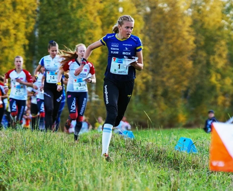 Hanna Lundberg under världscupavslutningen 2024 i Finland