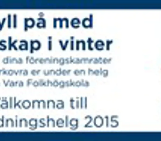 Utbildningshelg 2015