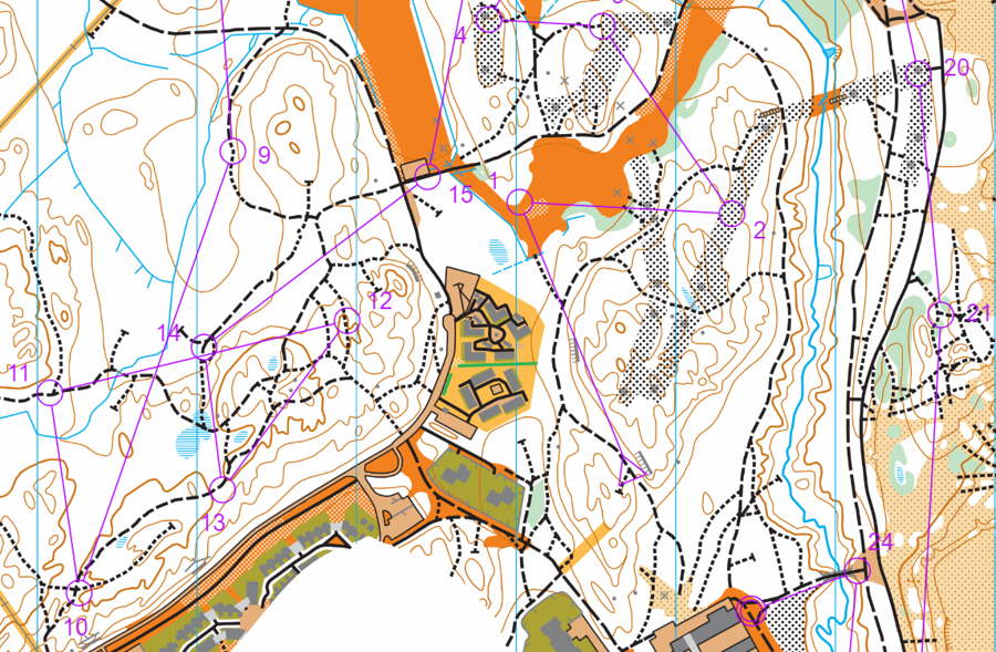 Del 1 från H21-banan på SC-sprinten