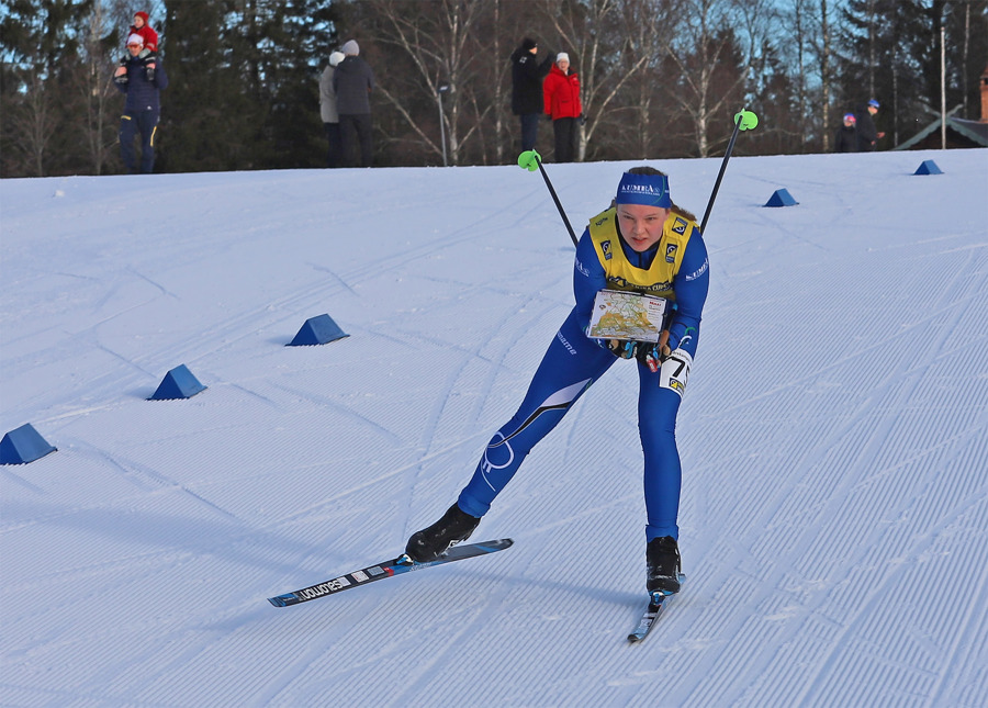 Maja Lundholm vann klart i D18. Bild: Johan Trygg