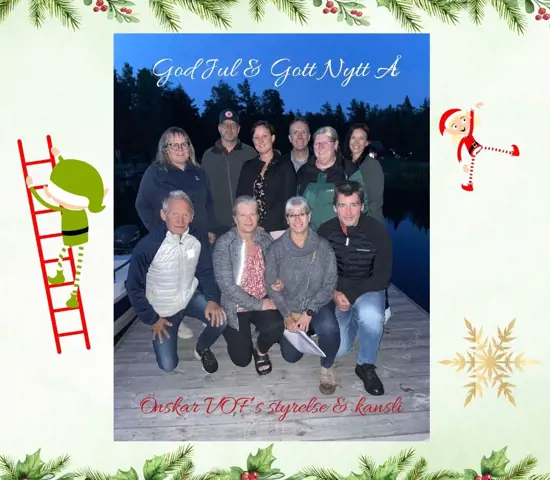 Julkort med styrelsen