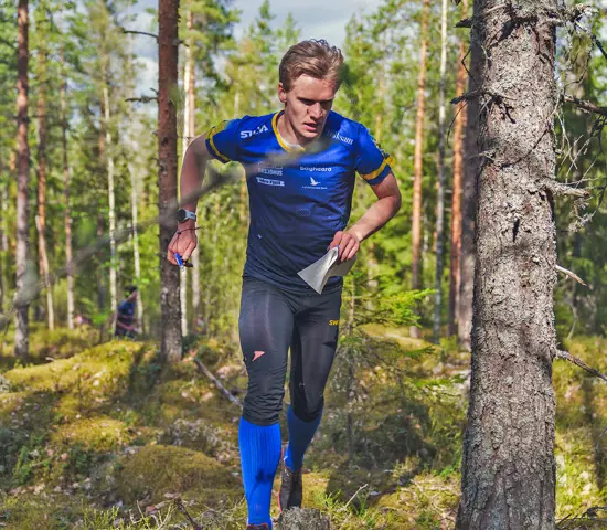 Snättringe SK:s Simon Hector är en av löparna som sprang till sig en världscupplats under helgens Swedish League-tävlingar utanför Sundsvall.