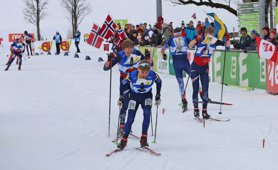 Albin Gezelius avslutade med en stark spurt. Bild: Johan Trygg.