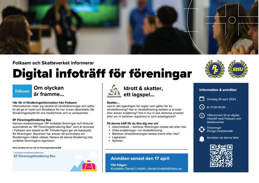 Inbjudan digital infoträff för föreningar