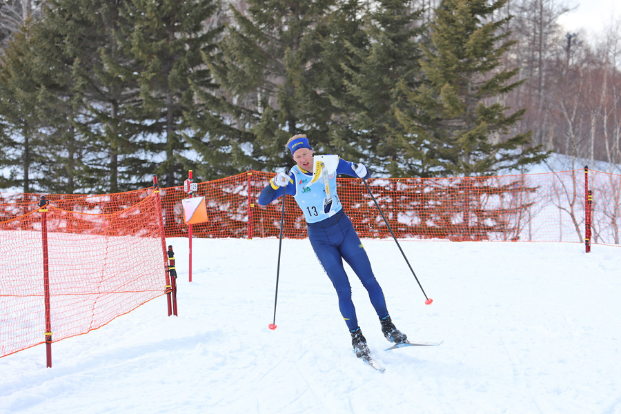 Gustav Nordström på väg mot första växlingen. Bild: Johan Trygg.