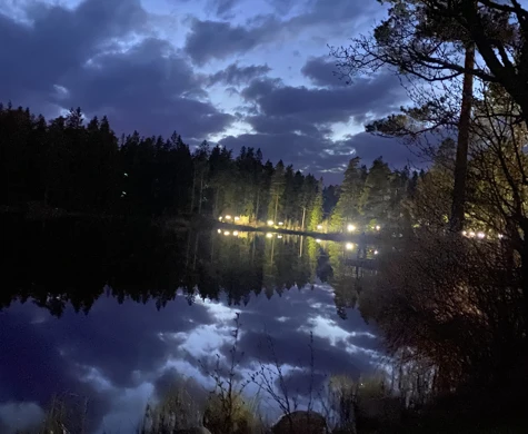 Nattorientering under Tiomila 2022.