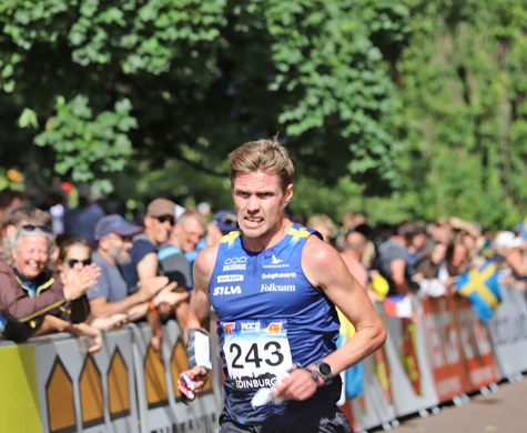 Martin Regborn spurtar mot VM-guld på sprinten i Edinburgh.