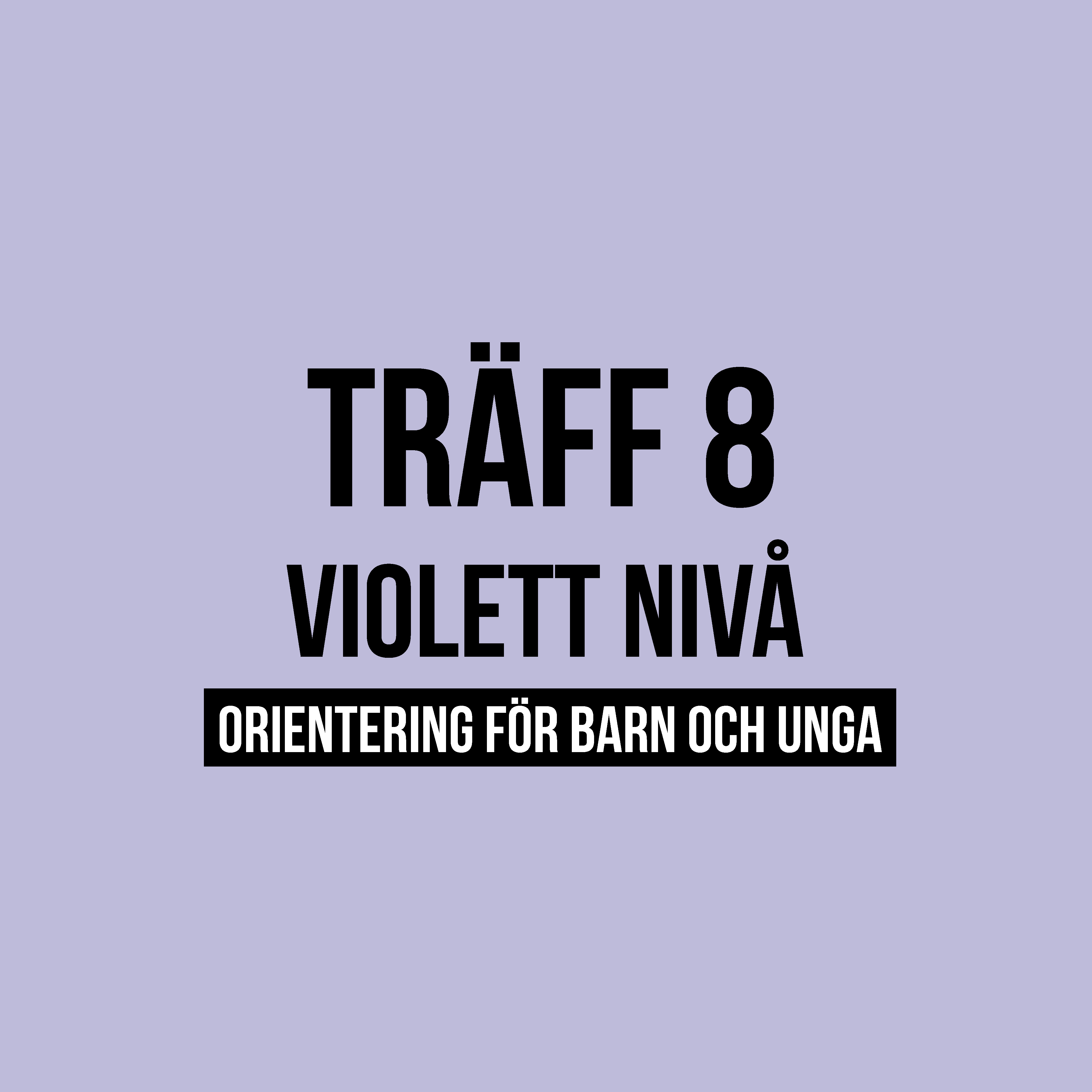Fyrkantspuff Violett T8