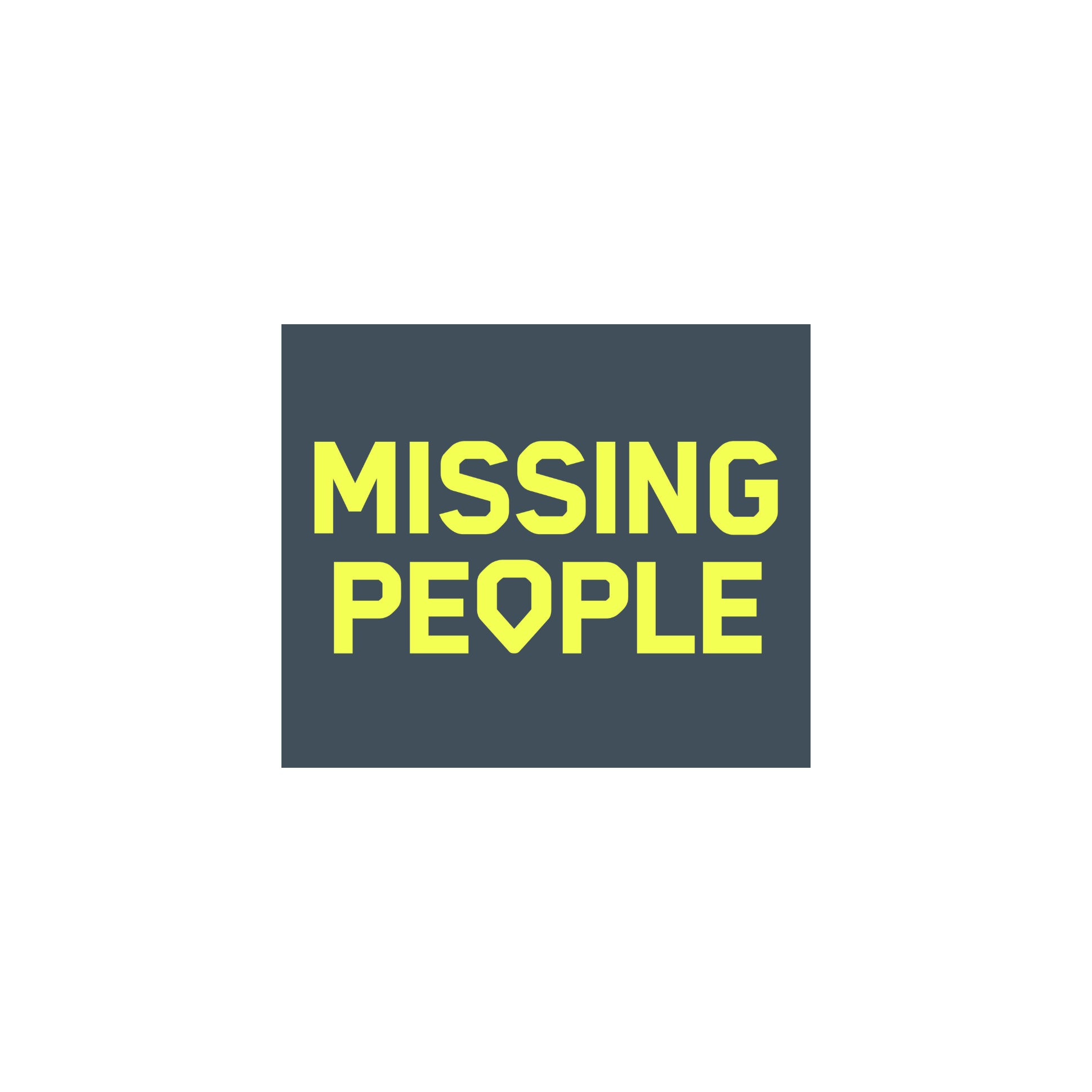 White Missingpeople Logo