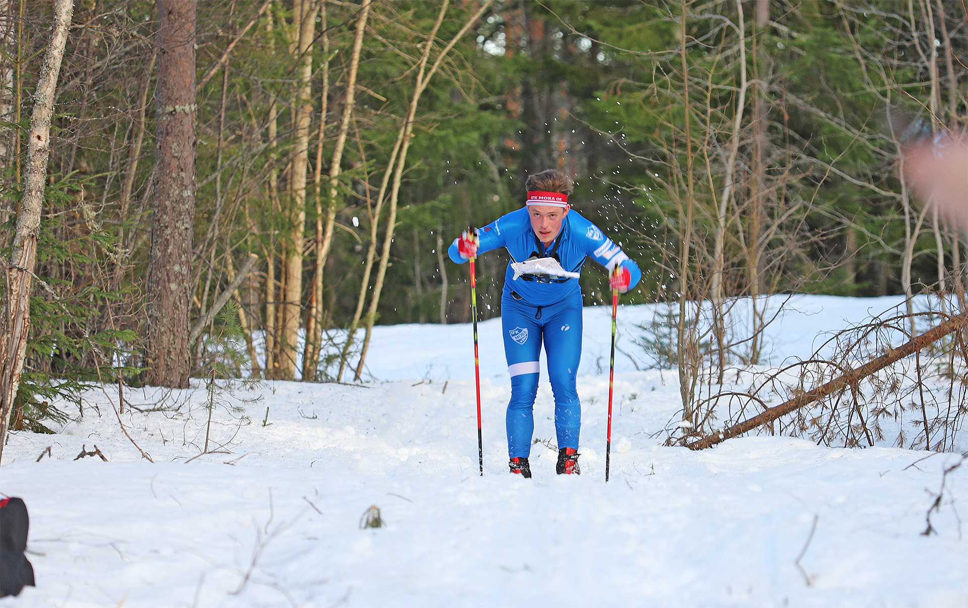 Jonatan Ståhl vann fredagens sprint under Kainuu Ski O Week. Bilden från SM långdistans förra vintern. 